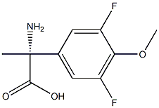 (2R)-2-AMINO-2-(3,5-DIFLUORO-4-METHOXYPHENYL)PROPANOIC ACID Struktur