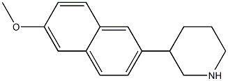3-(6-METHOXY-NAPHTHALEN-2-YL)-PIPERIDINE Struktur