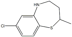 7-CHLORO-2-METHYL-2,3,4,5-TETRAHYDRO-1,5-BENZOTHIAZEPINE Struktur