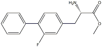 METHYL (2S)-2-AMINO-3-(3-FLUORO-4-PHENYLPHENYL)PROPANOATE Struktur