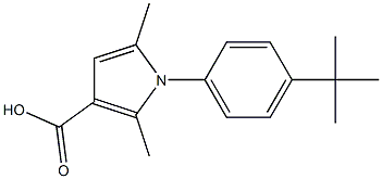 1-(4-TERT-BUTYLPHENYL)-2,5-DIMETHYL-1H-PYRROLE-3-CARBOXYLIC ACID Struktur