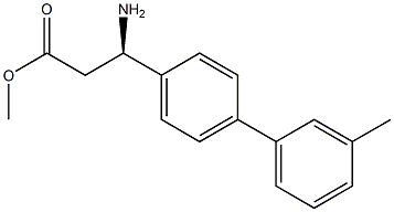METHYL (3R)-3-AMINO-3-[4-(3-METHYLPHENYL)PHENYL]PROPANOATE Struktur