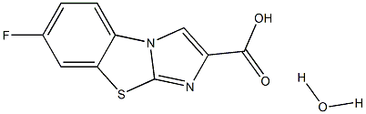 7-FLUORO-BENZO[D]IMIDAZO[2,1-B]THIAZOLE-2-CARBOXYLIC ACID HYDRATE Structure