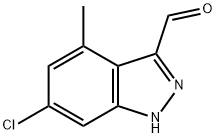6-CHLORO-4-METHYL-3-(1H)INDAZOLE CARBOXALDEHYDE Structure