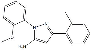 1-(2-METHOXYPHENYL)-3-O-TOLYL-1H-PYRAZOL-5-AMINE Struktur