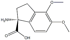 (1R)-1-AMINO-4,5-DIMETHOXYINDANECARBOXYLIC ACID Struktur