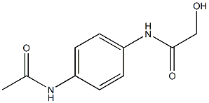 N-[4-(ACETYLAMINO)PHENYL]-2-HYDROXYACETAMIDE Struktur