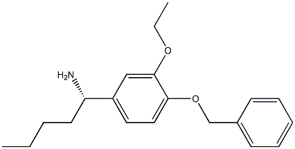 (1S)-1-[3-ETHOXY-4-(PHENYLMETHOXY)PHENYL]PENTYLAMINE Struktur
