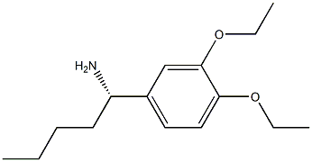 (1S)-1-(3,4-DIETHOXYPHENYL)PENTYLAMINE Struktur