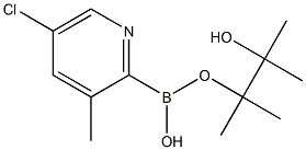 5-CHLORO-3-METHYLPYRIDINE-2-BORONIC ACID PINACOL ESTER Structure