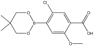 5-CHLORO-4-(5,5-DIMETHYL-1,3,2-DIOXABORINAN-2-YL)-2-METHOXYBENZOIC ACID Structure