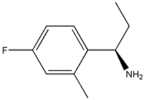 (1R)-1-(4-FLUORO-2-METHYLPHENYL)PROPYLAMINE Struktur