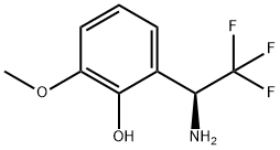 2-((1S)-1-AMINO-2,2,2-TRIFLUOROETHYL)-6-METHOXYPHENOL Struktur