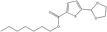 HEPTYL 5-(1,3-DIOXOLAN-2-YL)-2-THIOPHENECARBOXYLATE Struktur