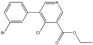 5-(3-BROMOPHENYL)-4-CHLORONICOTINIC ACID ETHYL ESTER Struktur