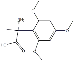 (2R)-2-AMINO-2-(2,4,6-TRIMETHOXYPHENYL)PROPANOIC ACID Struktur