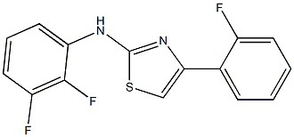 2-(2,3-DIFLUOROPHENYL)AMINO-4-(2-FLUOROPHENYL)THIAZOLE Struktur