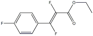ETHYL (E)-2,3-DIFLUORO-3-(4-FLUOROPHENYL)-2-PROPENOATE Struktur
