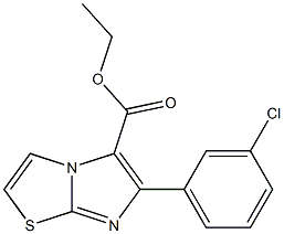 ETHYL 6-(3-CHLOROPHENYL)IMIDAZO[2,1-B]THIAZOLE-5-CARBOXYLATE Struktur