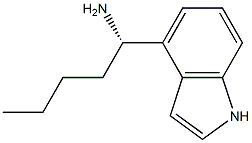 (1S)-1-INDOL-4-YLPENTYLAMINE Struktur