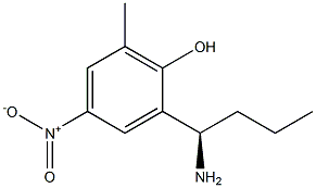 2-((1R)-1-AMINOBUTYL)-6-METHYL-4-NITROPHENOL Struktur