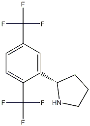 (2S)-2-[2,5-BIS(TRIFLUOROMETHYL)PHENYL]PYRROLIDINE Struktur