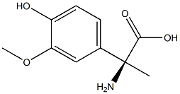 (2S)-2-AMINO-2-(4-HYDROXY-3-METHOXYPHENYL)PROPANOIC ACID Struktur