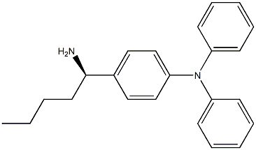[4-((1R)-1-AMINOPENTYL)PHENYL]DIPHENYLAMINE Struktur