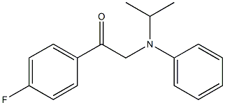 N-(4-FLUOROBENZOYLMETHYL)-N-ISOPROPYLANILINE Struktur