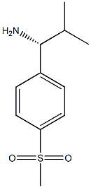 1-((1R)-1-AMINO-2-METHYLPROPYL)-4-(METHYLSULFONYL)BENZENE Struktur