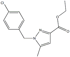 ETHYL 1-(4-CHLOROBENZYL)-5-METHYL-1H-PYRAZOLE-3-CARBOXYLATE Struktur