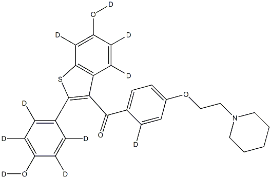RALOXIFENE-D10 Struktur
