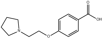 4-(2-PYRROLIDIN-1-YL-ETHOXY)-BENZOIC ACID Structure