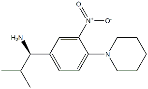 (1R)-2-METHYL-1-(3-NITRO-4-PIPERIDYLPHENYL)PROPYLAMINE Struktur