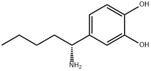 4-((1R)-1-AMINOPENTYL)BENZENE-1,2-DIOL Struktur