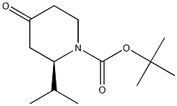 (2R)-2-ISOPROPYL-4-OXOPIPERIDINE, N-BOC PROTECTED Struktur