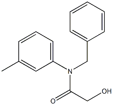 N-BENZYL-2-HYDROXY-N-(3-METHYLPHENYL)ACETAMIDE Struktur