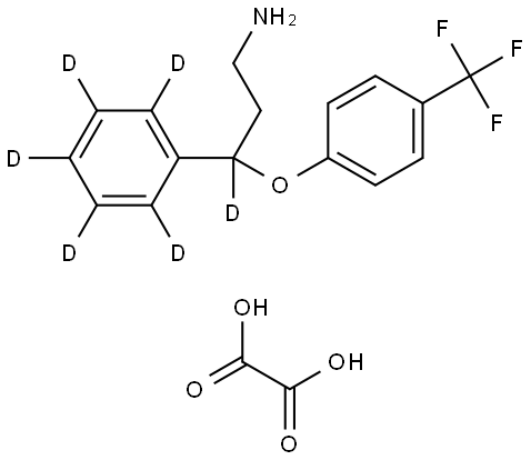NORFLUOXETINE-D6 OXALATE Struktur
