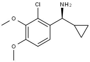 (1S)(2-CHLORO-3,4-DIMETHOXYPHENYL)CYCLOPROPYLMETHYLAMINE Struktur