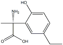 (2R)-2-AMINO-2-(5-ETHYL-2-HYDROXYPHENYL)PROPANOIC ACID Struktur