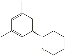 (S)-2-(3,5-DIMETHYLPHENYL)PIPERIDINE Struktur