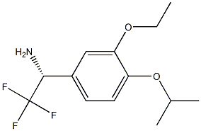 (1R)-1-[3-ETHOXY-4-(METHYLETHOXY)PHENYL]-2,2,2-TRIFLUOROETHYLAMINE Struktur