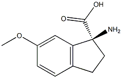 (1S)-1-AMINO-6-METHOXYINDANECARBOXYLIC ACID Struktur