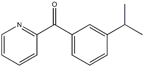 2-(3-ISOPROPYLBENZOYL)PYRIDINE Struktur