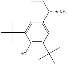 4-((1S)-1-AMINOPROPYL)-2,6-BIS(TERT-BUTYL)PHENOL Struktur