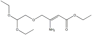 ETHYL 3-AMINO-4-(2,2-DIETHOXYETHOXY)-2-BUTENOIC ACID Struktur