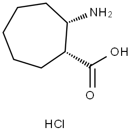 CIS-2-AMINO-CYCLOHEPTANECARBOXYLIC ACID HYDROCHLORIDE Struktur