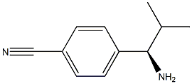 4-((1R)-1-AMINO-2-METHYLPROPYL)BENZENECARBONITRILE Struktur