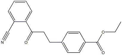 3-(4-CARBOETHOXYPHENYL)-2'-CYANOPROPIOPHENONE Struktur