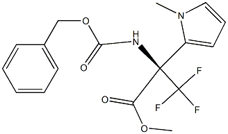METHYL N-[(BENZYLOXY)CARBONYL]-3,3,3-TRIFLUORO-2-(1-METHYL-1H-PYRROL-2-YL)ALANINATE Struktur